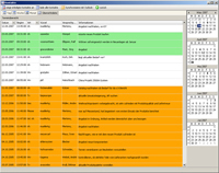 Terminliste mit Eskalationswarnung. Zum Vergrößern bitte anklicken.