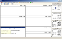 Wochenansicht des Terminkalenders. Zum Vergrößern bitte anklicken.